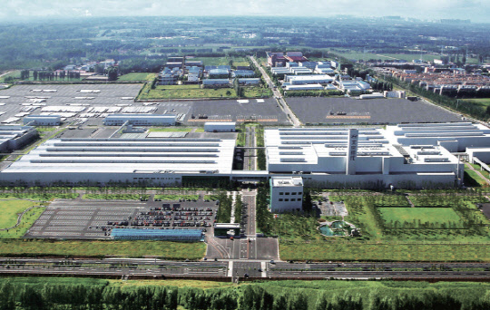 중국 베이징에 위치한 현대자동차 중국 생산법인(북경현대기차). 현대차 홈페이지